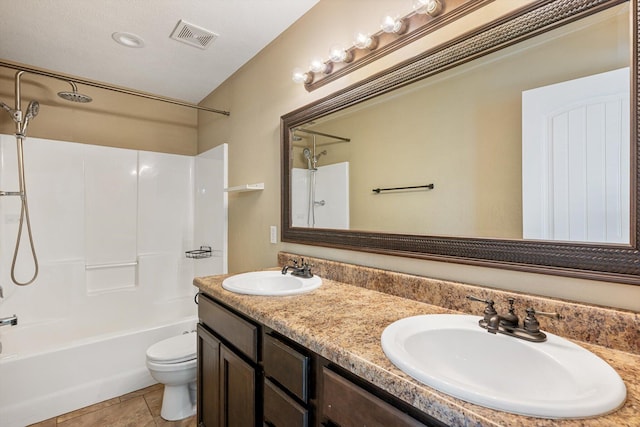 1311 Nitro Dr, Ozark, MO 65721 - bathroom with shower / washtub combination, toilet, and double vanity