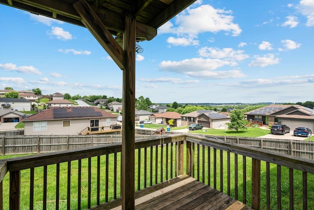 1311 Nitro Dr, Ozark, MO 65721 - wooden deck featuring a residential view