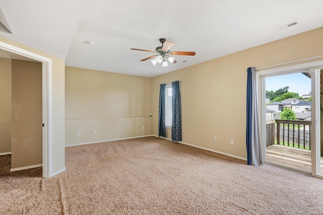 1311 Nitro Dr, Ozark, MO 65721 - carpeted spare room with plenty of natural light, baseboards, and ceiling fan