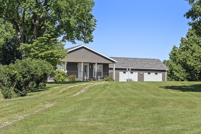 323 Shadrack Rd, Cape Fair, MO 65624 - back of house featuring covered porch and a yard