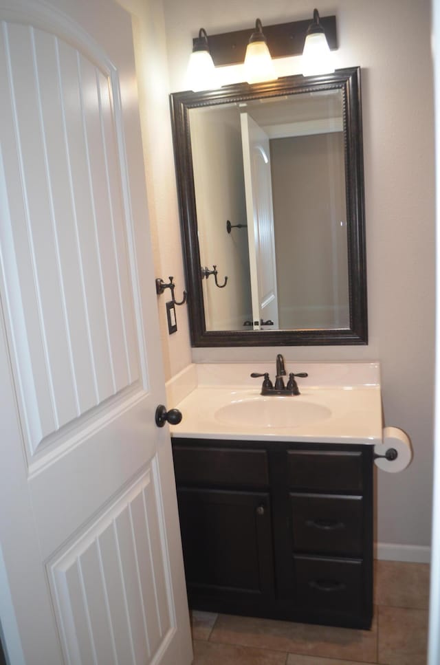 532 Holiday St, Highlandville, MO 65669 - bathroom featuring vanity and tile patterned flooring