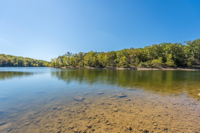 315 Rock Ridge Rd, Branson West, MO 65737 - water view with a heavily wooded area