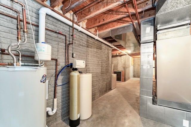 315 Rock Ridge Rd, Branson West, MO 65737 - unfinished basement with water heater and a water softener