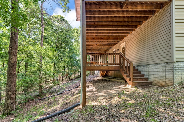 315 Rock Ridge Rd, Branson West, MO 65737 - wooden terrace with stairs