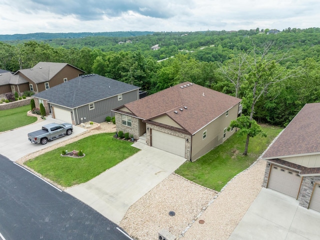 343 Cedar Glade Dr, Branson West, MO 65737 - view from above of property featuring a forest
