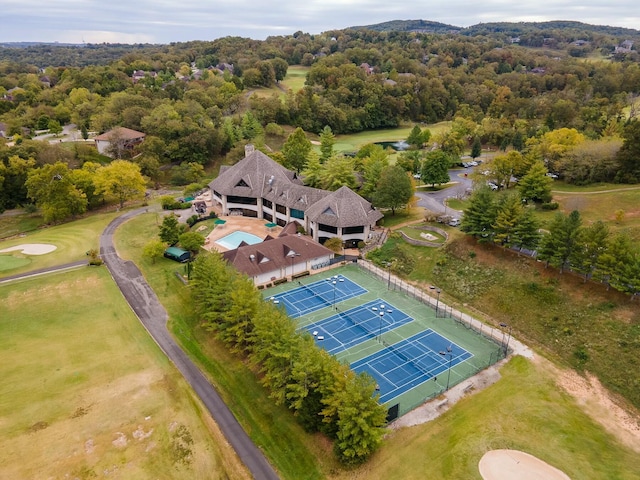 343 Cedar Glade Dr, Branson West, MO 65737 - bird's eye view of a forest