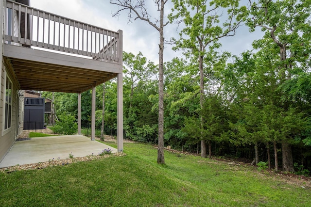 343 Cedar Glade Dr, Branson West, MO 65737 - view of grassy yard with a patio and a deck
