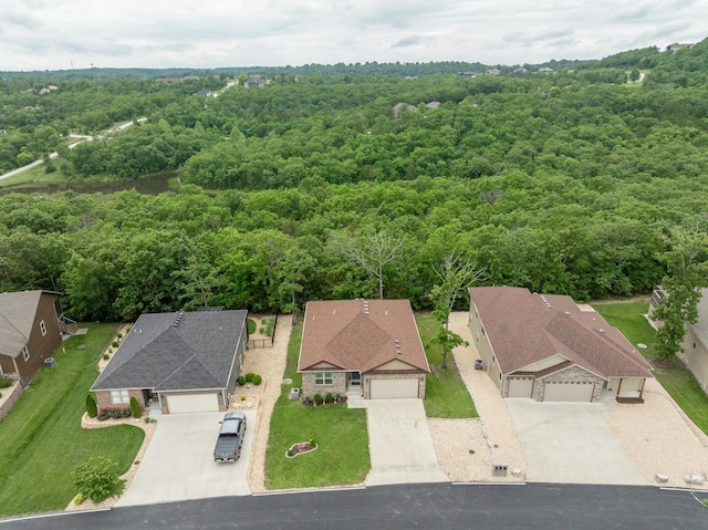 343 Cedar Glade Dr, Branson West, MO 65737 - aerial view of property and surrounding area featuring a forest