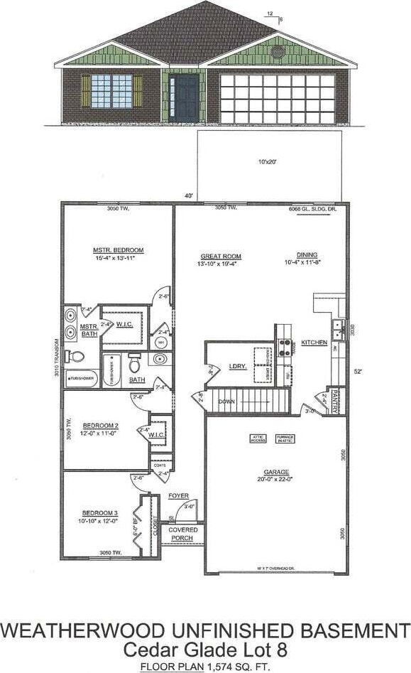 343 Cedar Glade Dr, Branson West, MO 65737 - floor plan / room layout
