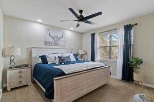 151 Highland Dr Unit 3, Branson, MO 65616 - bedroom featuring baseboards, recessed lighting, and a ceiling fan