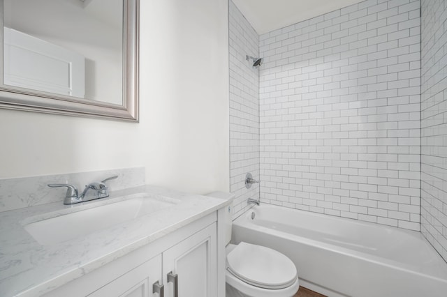 1211 S Pennsylvania Ave, Springfield, MO 65807 - bathroom with toilet, vanity, and  shower combination