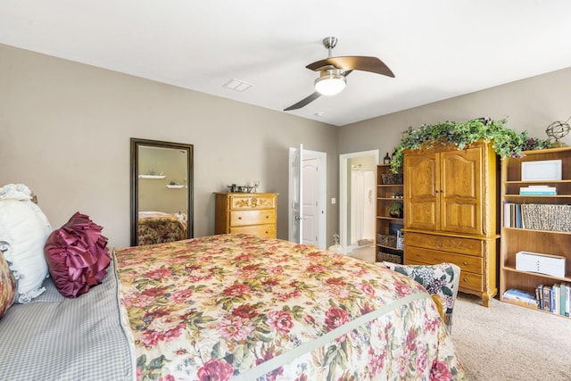 94 W Pine Ln, Reeds Spring, MO 65737 - bedroom featuring light carpet and ceiling fan