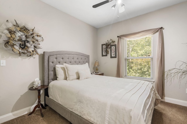 94 W Pine Ln, Reeds Spring, MO 65737 - bedroom with carpet, baseboards, and ceiling fan