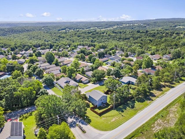 120 Deer Run Rd, Branson, MO 65616 - aerial perspective of suburban area featuring a heavily wooded area