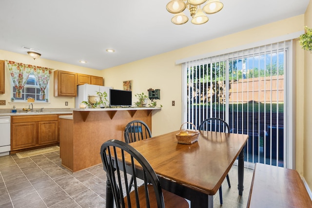 120 Deer Run Rd, Branson, MO 65616 - dining space with plenty of natural light, a chandelier, and recessed lighting