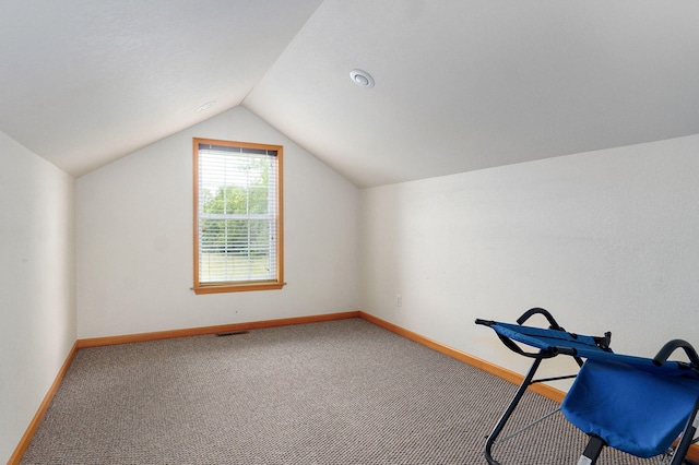 5473 N State Highway 125, Strafford, MO 65757 - additional living space featuring lofted ceiling, baseboards, and carpet