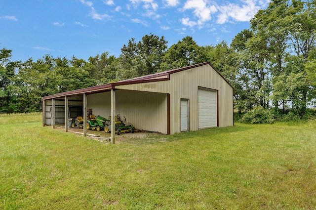 5473 N State Highway 125, Strafford, MO 65757 - view of pole building featuring a yard and view of scattered trees