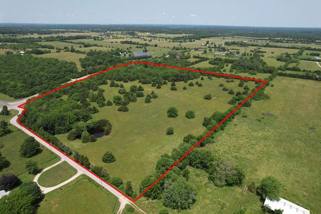 7692 N State Highway H, Springfield, MO 65803 - view of rural area with property boundaries highlighted
