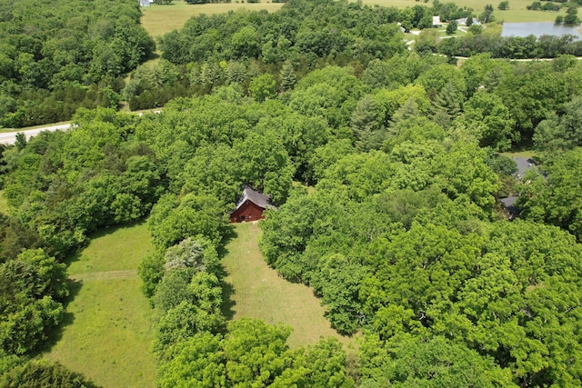 7692 N State Highway H, Springfield, MO 65803 - aerial view of a heavily wooded area and a large body of water