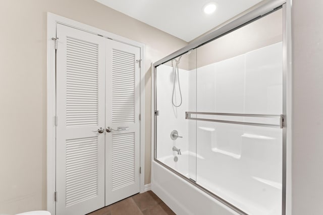 200 Majestic Dr # 423, Branson, MO 65616 - bathroom featuring bath / shower combo with glass door, tile patterned flooring, and a closet