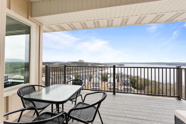 200 Majestic Dr # 423, Branson, MO 65616 - wooden deck with a water view