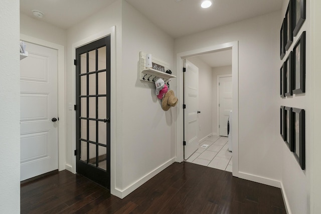 777 S Elm St, Marshfield, MO 65706 - hallway featuring wood finished floors and recessed lighting