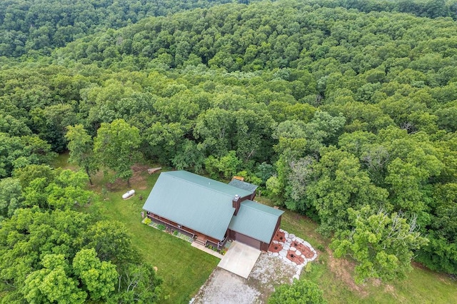 6 Glory Ln, Blue Eye, MO 65611 - aerial view of property and surrounding area featuring a heavily wooded area