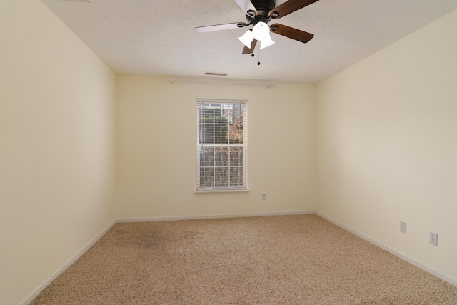 118 Vixen Cir Unit D, Branson, MO 65616 - carpeted empty room featuring a ceiling fan, a textured ceiling, and baseboards