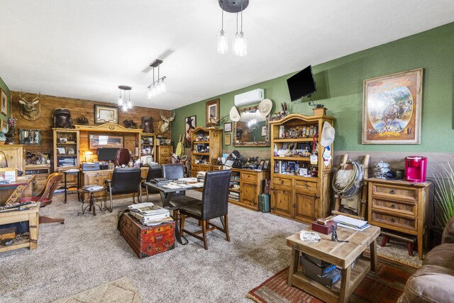 22 Kinder Ln, Rogersville, MO 65742 - office with carpet floors and a wall unit AC