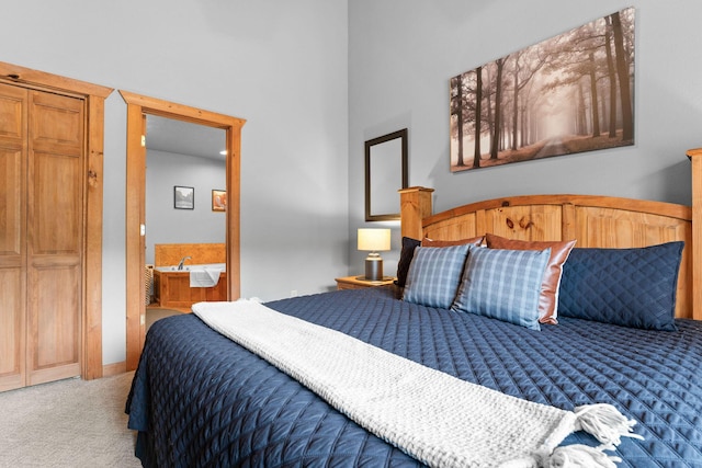41 Stepping Stone Way Unit 55, Branson West, MO 65737 - carpeted bedroom featuring a towering ceiling