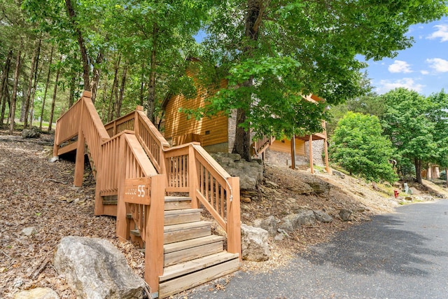 41 Stepping Stone Way Unit 55, Branson West, MO 65737 - wooden deck with stairway