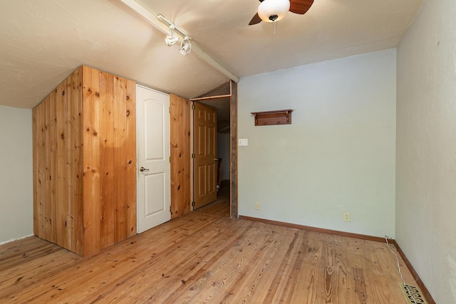 12234 Co Rd Unit 76-269, Ava, MO 65608 - bonus room featuring vaulted ceiling, wood finished floors, ceiling fan, and baseboards