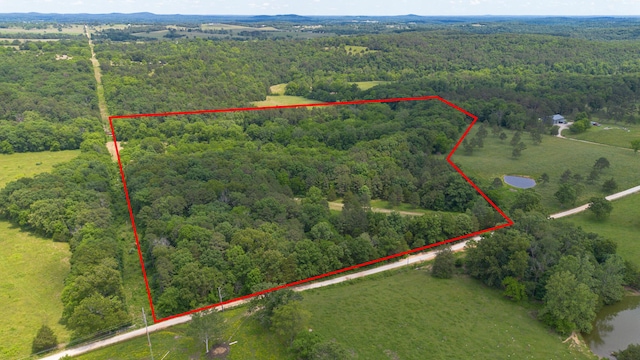 12234 Co Rd Unit 76-269, Ava, MO 65608 - aerial view of property and surrounding area with a forest and property parcel outlined