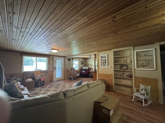 10623 State Highway O, Ava, MO 65608 - living room featuring wood ceiling and wood finished floors