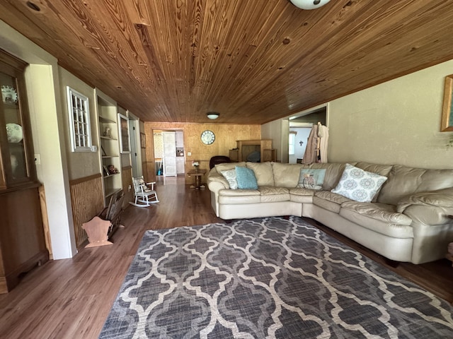10623 State Highway O, Ava, MO 65608 - living area featuring wood ceiling and dark wood finished floors
