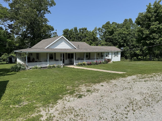10623 State Highway O, Ava, MO 65608 - view of front of property with covered porch and a front yard