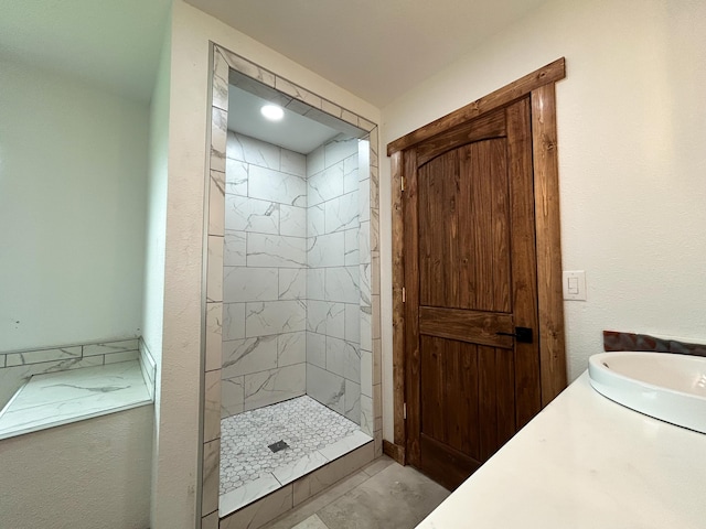 19040 Norway Rd, Neosho, MO 64850 - full bathroom with a tile shower and vanity