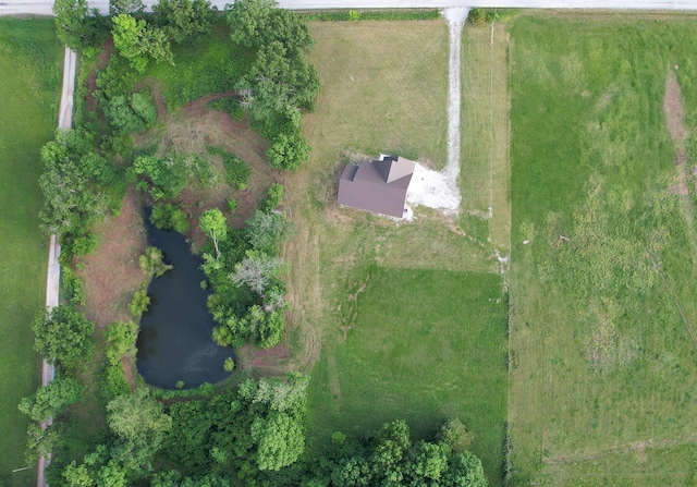 19040 Norway Rd, Neosho, MO 64850 - aerial overview of property's location featuring a nearby body of water and rural landscape
