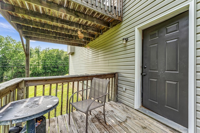 1108 E Robin St, Ozark, MO 65721 - view of wooden deck