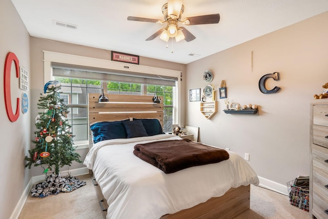 403 S 3rd St, Ozark, MO 65721 - carpeted bedroom featuring baseboards and ceiling fan