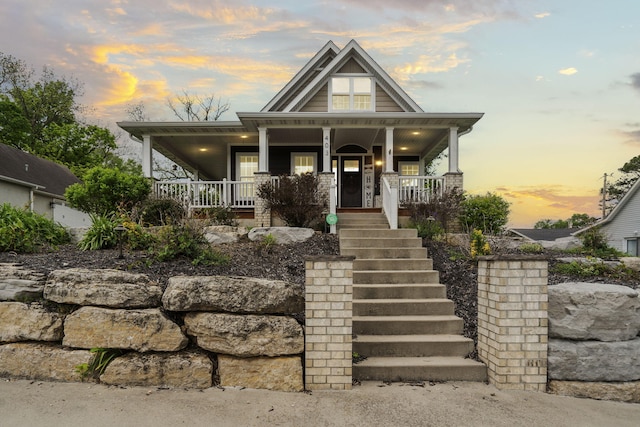 403 S 3rd St, Ozark, MO 65721 - view of front of property with a porch and stairs