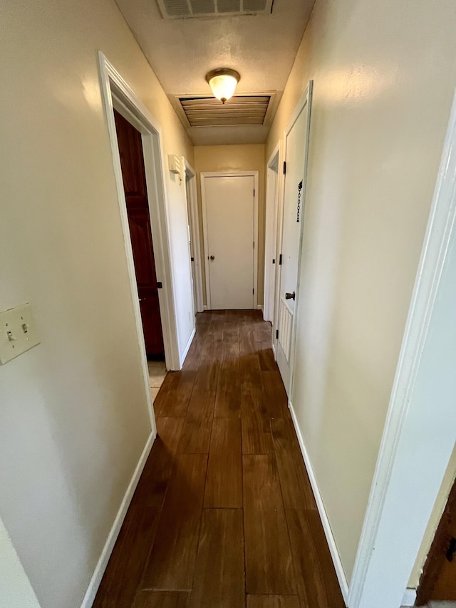 194 State Highway T, Oldfield, MO 65720 - hall featuring dark wood-type flooring and baseboards