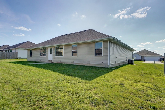 1366 S Olde Savannah Ave, Republic, MO 65738 - back of house with central AC and a shingled roof