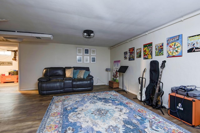 2344 E Manchester St, Springfield, MO 65804 - living area with wood finished floors and baseboards