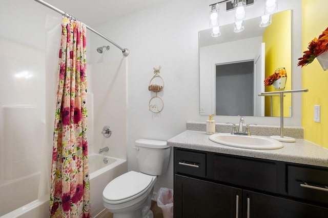 1118 E Lakota St, Nixa, MO 65714 - full bathroom with shower / tub combo, vanity, and toilet