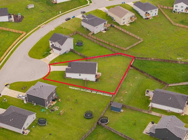 1118 E Lakota St, Nixa, MO 65714 - aerial view of residential area featuring property parcel outlined