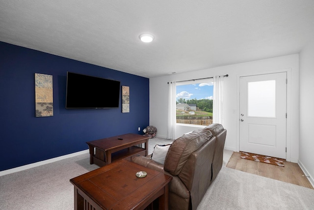 1118 E Lakota St, Nixa, MO 65714 - living area featuring light carpet and baseboards