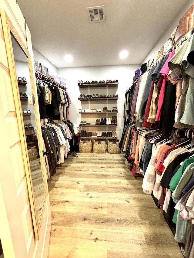2702 Town Dr, Mountain Grove, MO 65711 - spacious closet with light wood finished floors