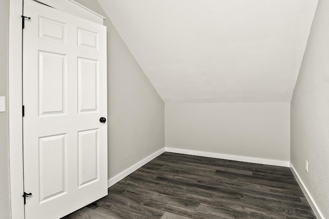 111 S Mill St, Rogersville, MO 65742 - additional living space with lofted ceiling, dark wood-type flooring, and baseboards