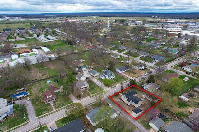 111 S Mill St, Rogersville, MO 65742 - aerial perspective of suburban area featuring property parcel outlined